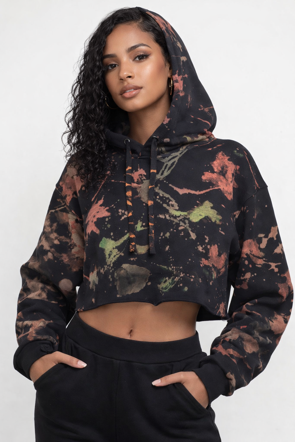 Paint the Town Crop Hoodie